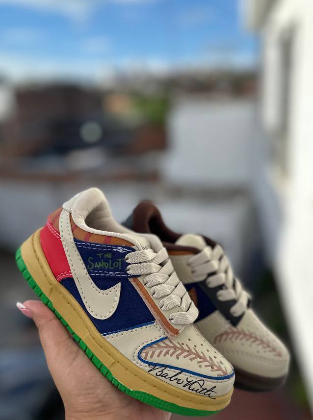 Classic Baseball Summer Inspired Custom Shoes