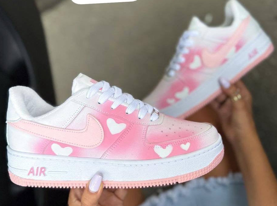 Airbrush Heart Custom Shoes (2 Color Options)