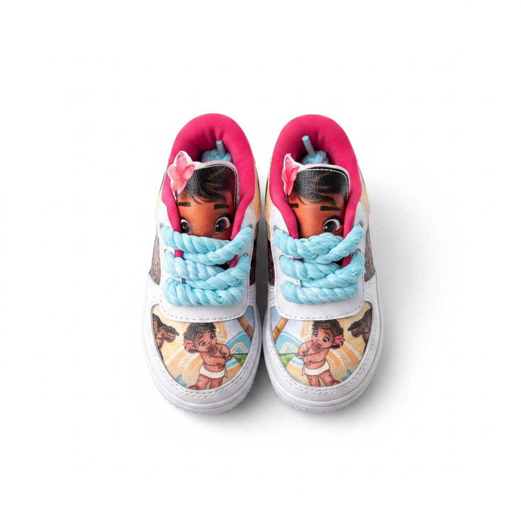 Island Princess Inspired Kids Sneakers