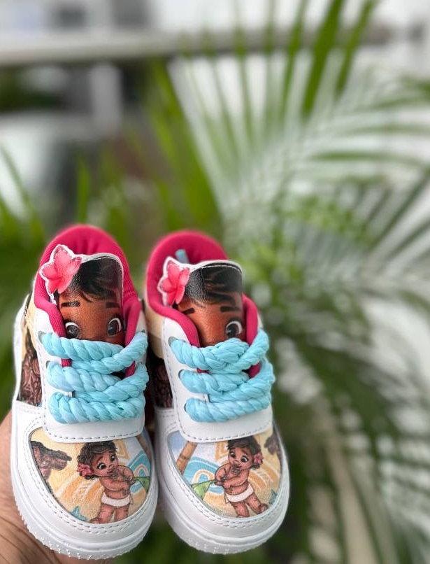 Island Princess Inspired Kids Sneakers