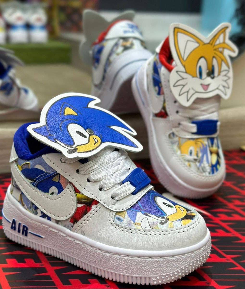 Blue Speed Hero Inspired Custom Shoes